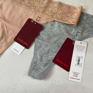 NWT Tommy John thong panty set of 2 size small new